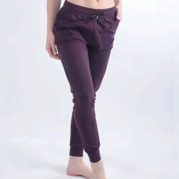 Zyia Active Plum Unwind Mid Rise Joggers - Picture 1 of 6
